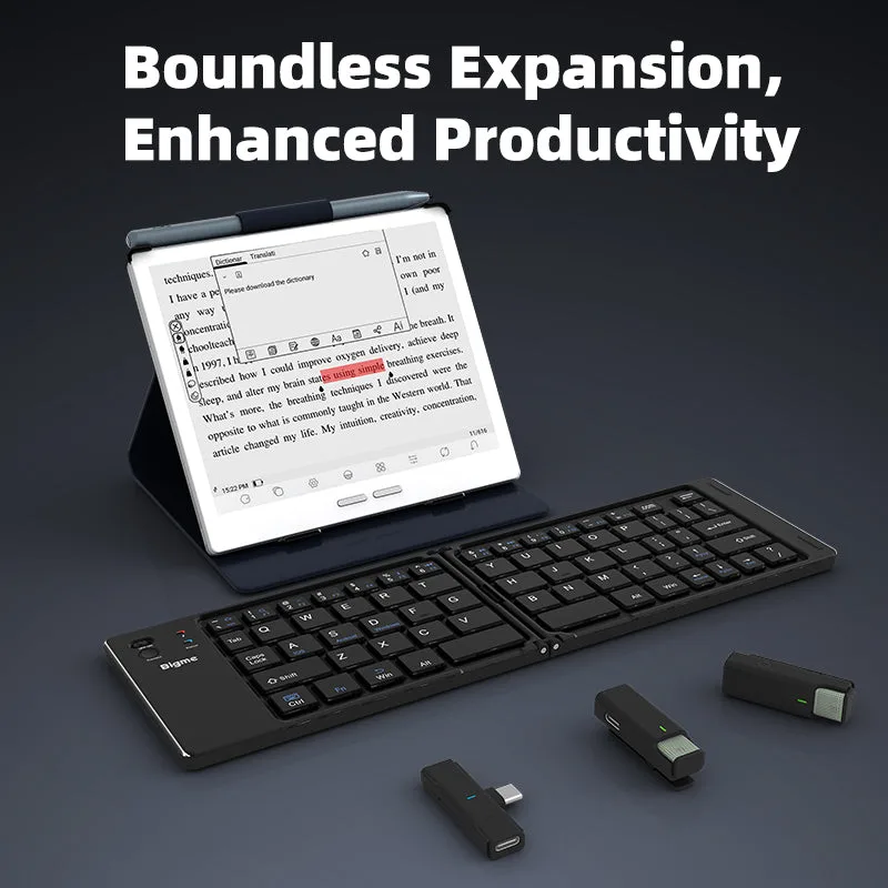 Bigme B751C S dengan keyboard lipat