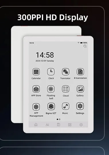 Bigme B6 BW dengan layar 300 PPI