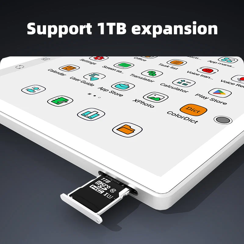 Infografis slot microSD hingga 1 TB di Bigme B751C S